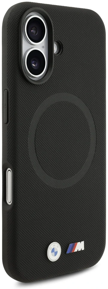 BMW M FW Metal Logo MagSafe dėklas skirtas Apple iPhone 17 Juodas