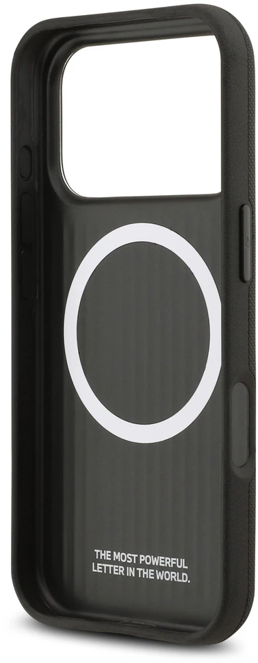 BMW M FW Metal Logo MagSafe dėklas skirtas Apple iPhone 17 Pro Max Juodas