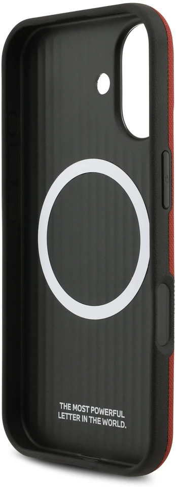 BMW M FW Metal Logo MagSafe dėklas skirtas Apple iPhone 17 Raudona
