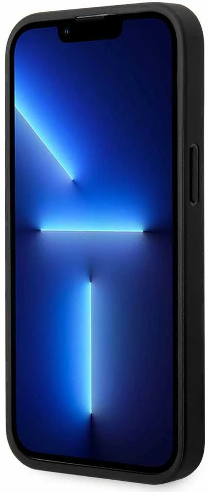 Dėklas BMW BMHCP14L22NBCK Apple iPhone 14 Pro 6,1″ juodos spalvos Leather Carbon
