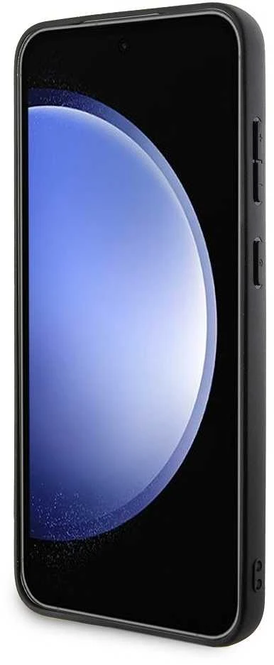 Samsung Galaxy S24 Plus BMW dėklas Signature odinis Crossing Lines Pattern (BMHCS24M23RCGPK) juodos spalvos