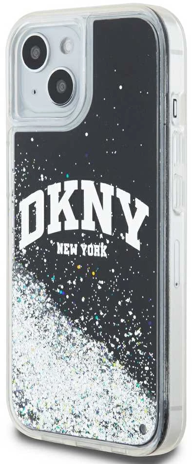 Apple iPhone 11 DKNY dėklas Liquid Glitter Big Logo (DKHCN61LBNAEK) juodos spalvos