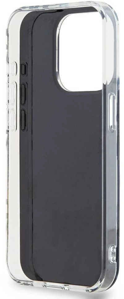 Apple iPhone 15 Pro Max DKNY dėklas IML Checkered Mono Pattern (DKHCP15XHDLCEK) juodos spalvos