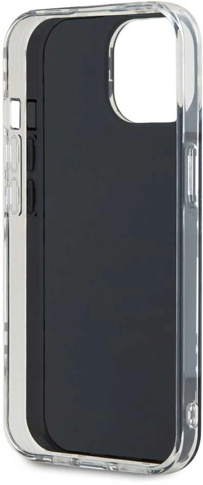 DKNY DKHCP15SHDLCEK Apple iPhone 15 14 13 6.1 inch juodos spalvos kietas dėklas IML Checkered Mono Pattern