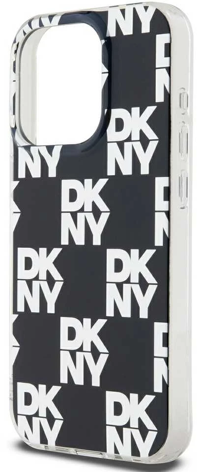 Apple iPhone 15 Pro DKNY dėklas IML Checkered Mono Pattern (DKHCP15LHDLCEK) juodos spalvos