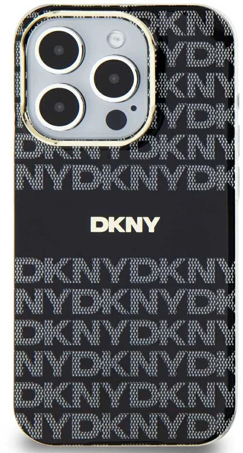 Apple iPhone 15 Pro DKNY dėklas IML Mono & Stripe MagSafe (DKHMP15LHRHSEK) juodos spalvos