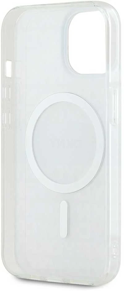 Apple iPhone 13 / 14 / 15 DKNY dėklas IML Mono & Stripe MagSafe (DKHMP15SHRHSEE) beige