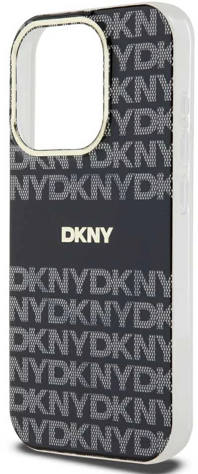 Apple iPhone 15 Pro DKNY dėklas IML Mono & Stripe MagSafe (DKHMP15LHRHSEK) juodos spalvos