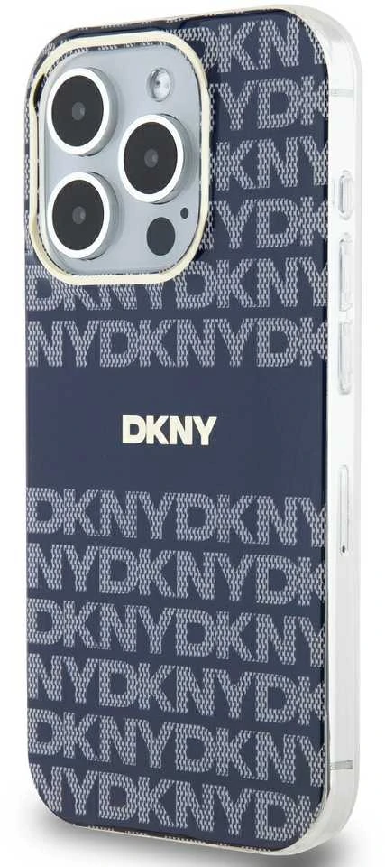 Apple iPhone 15 Pro DKNY dėklas IML Mono & Stripe MagSafe (DKHMP15LHRHSEB) mėlynos spalvos