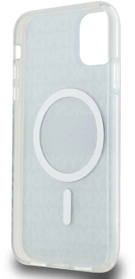 Apple iPhone 11 / XR DKNY dėklas IML Mono & Stripe MagSafe (DKHMN61HRHSEK) juodos spalvos