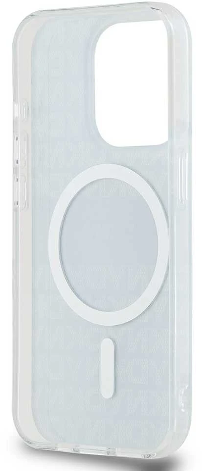 Apple iPhone 14 Pro Max DKNY dėklas IML Mono & Stripe MagSafe (DKHMP14XHRHSEK) juodos spalvos