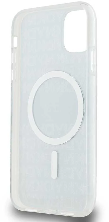 DKNY PC/TPU Repeat Pattern Tonal Stripe Magsafe dėklas telefonui Apple iPhone 11 mėlynos spalvos
