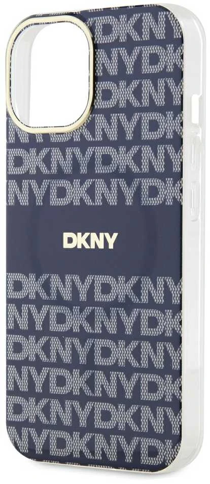 Apple iPhone 13 / 14 / 15 DKNY dėklas IML Mono & Stripe MagSafe (DKHMP15SHRHSEB) mėlynos spalvos