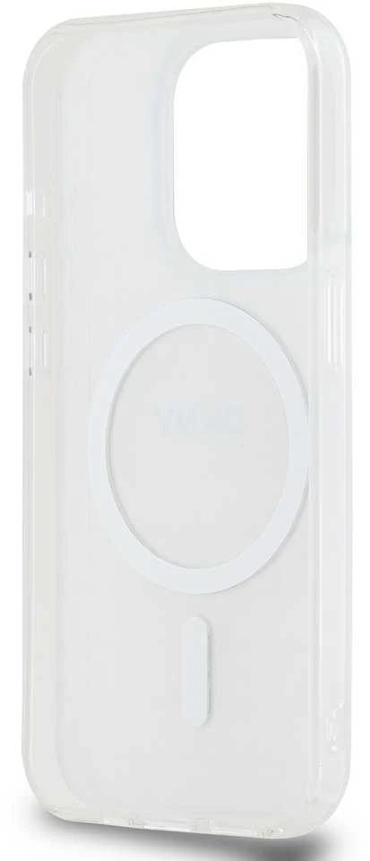 Apple iPhone 14 Pro DKNY dėklas IML Mono & Stripe MagSafe (DKHMP14LHRHSEP) rožinės spalvos
