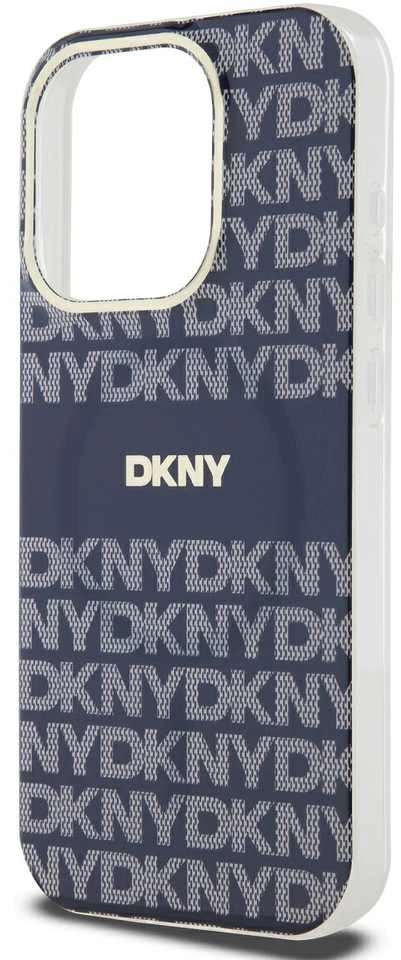 Apple iPhone 15 Pro Max DKNY dėklas IML Mono & Stripe MagSafe (DKHMP15XHRHSEB) mėlynos spalvos
