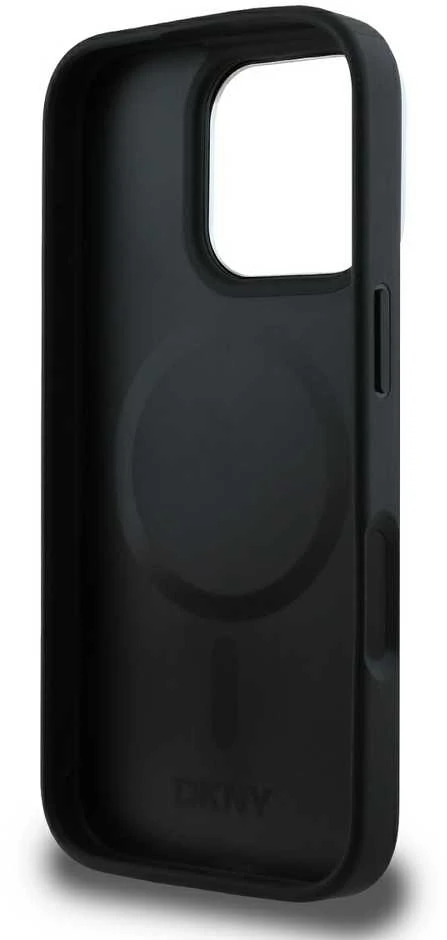 Apple iPhone 16 Pro DKNY Checkered Pattern MagSafe (DKHMP16LPCPVSLK) dėklas telefonui juodos spalvos
