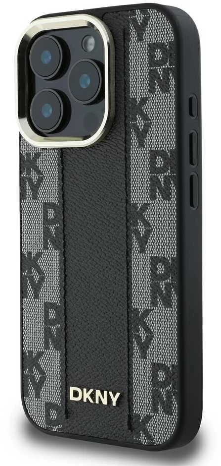 Apple iPhone 16 Pro DKNY Checkered Pattern MagSafe (DKHMP16LPCPVSLK) dėklas telefonui juodos spalvos