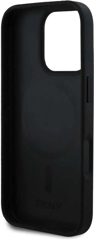 Dėklas DKNY PU odinis Crosswalk Pattern Magsafe Apple iPhone 16 Pro Ivory