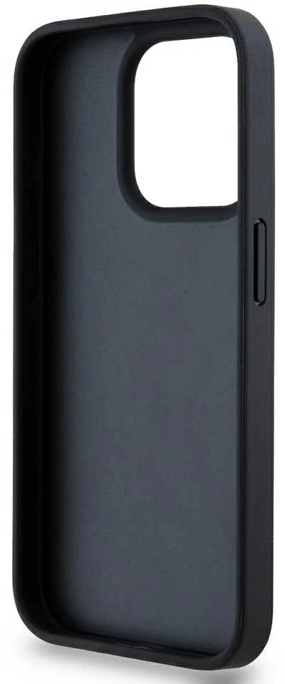 Apple iPhone 14 Pro DKNY odinis dėklas Mono Stripe & Metal Logo (DKHCP14LPRTHSLK) juodos spalvos