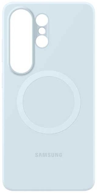 Samsung Galaxy S26 Ultra silikoninis magnetinis dėklas su šviesa Mėlyna