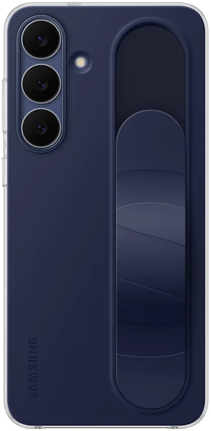 Dėklas EF-GS731CNE Samsung Standing Grip Cover for Galaxy S25 FE Dark Mėlyna (Damaged Package) (Pažeista pakuotė)