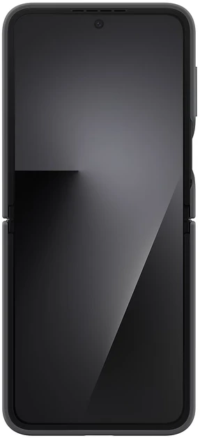 Dėklas EF-PF741TBE Samsung Silicone Cover with Ring for Galaxy Z Flip 6/7 FE Juodas (Damaged Package) (Pažeista pakuotė)