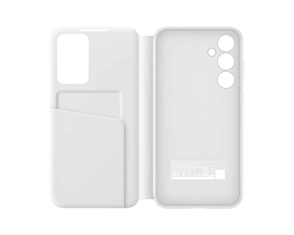 Samsung Galaxy A35 Smart View piniginės dėklas Baltas