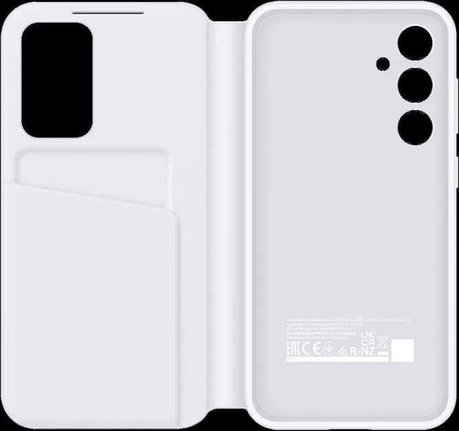 ZS711CWE Smart View piniginės dėklas Samsung Galaxy S23 FE, Baltas