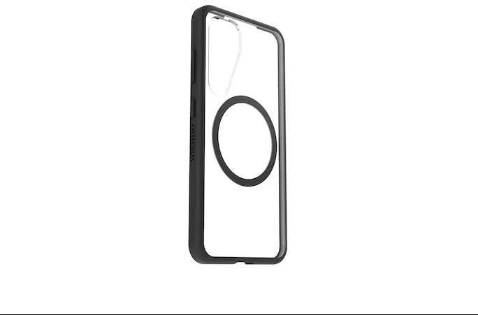 112803 Samsung Otterbox React Magnet Galaxy S25 dėklas telefonui juodos spalvos