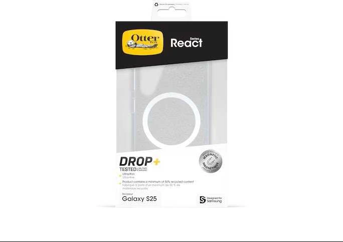 112803 Dėklas Samsung Otterbox React Magnet Galaxy S25 stardust