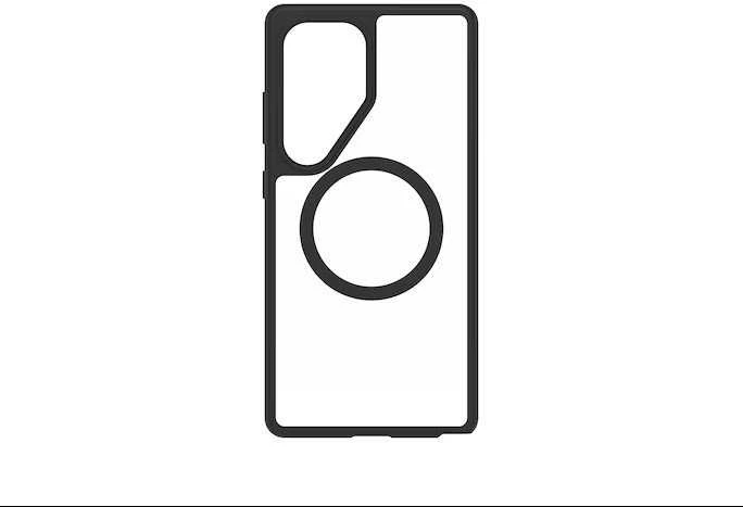 FPS938OBJTW React magnetinis dėklas Samsung Galaxy S25 Ultra, skaidrus