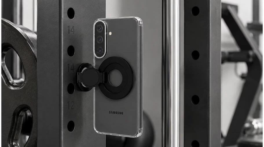 Dėklas 112803 GP-TEU026BSA Samsung by BSC Dual Magnet Holder Slim juodos spalvos