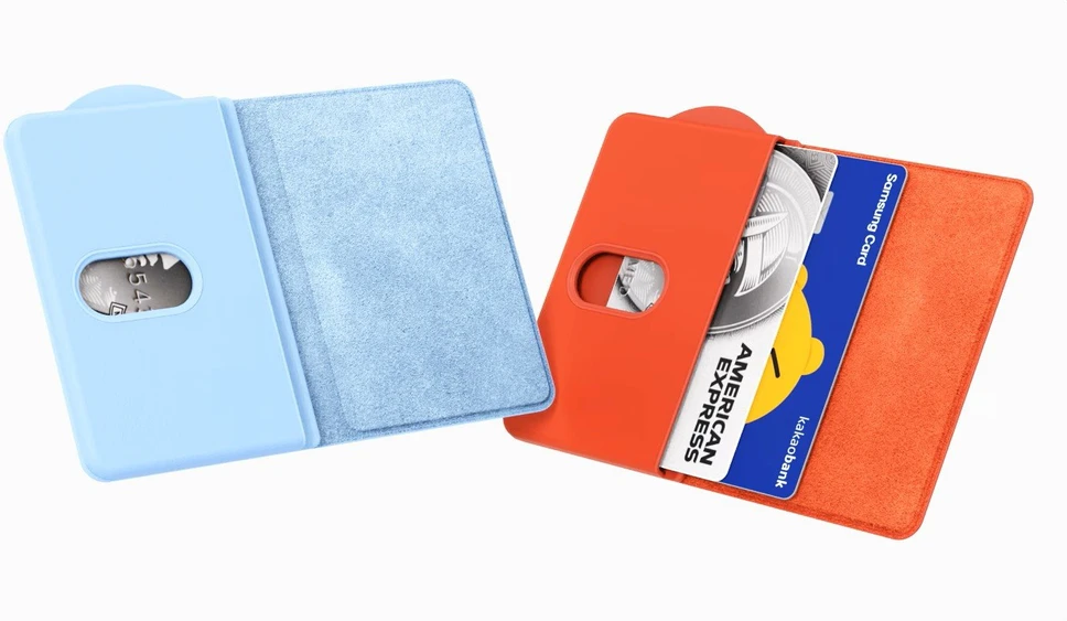 Dėklas 112803 GP-TOU026HIA „Samsung“ magnetinė kortelių piniginė, ledinė Mėlyna