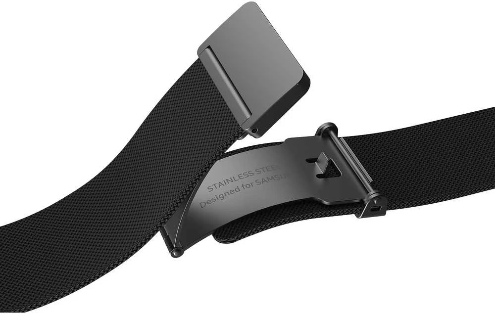 Išmaniojo laikrodžio Samsung Galaxy Watch 4 dirželis, Juodos spalvos, 44mm