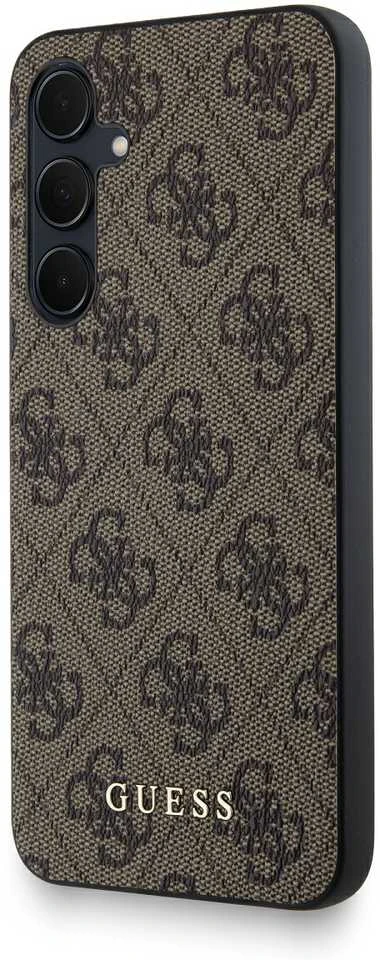 Guess GUOHCSA35G4GFBR A35 A356 rudos spalvos kietas dėklas 4G Metal Gold Logo