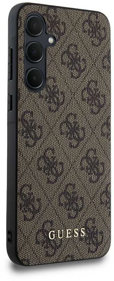 Guess GUOHCSA35G4GFBR A35 A356 rudos spalvos kietas dėklas 4G Metal Gold Logo