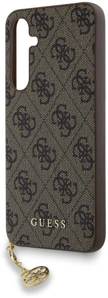 Samsung Galaxy A35 5G Guess dėklas 4G Charms Collection (GUHCSA35GF4GBR) rudos spalvos