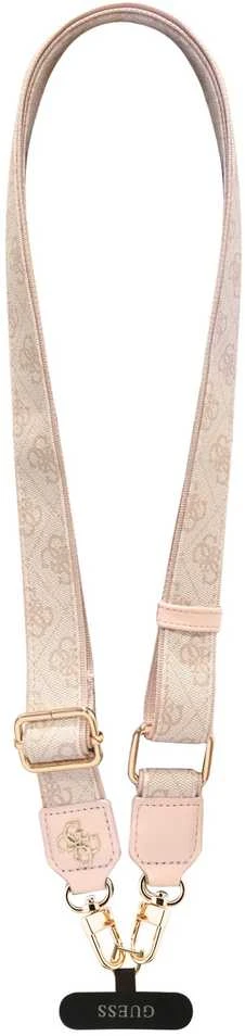 Guess Crossbody Strap PU 4G Metal Logo Rožinė