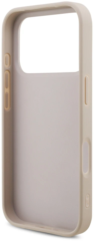 Dėklas Guess PU 4G Metal Logo Case for iPhone 18 Pro Rožinė