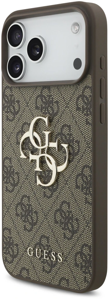 Dėklas Guess 4G Big Logo skirtas iPhone 18 Pro / iPhone 17 Pro Max ruda