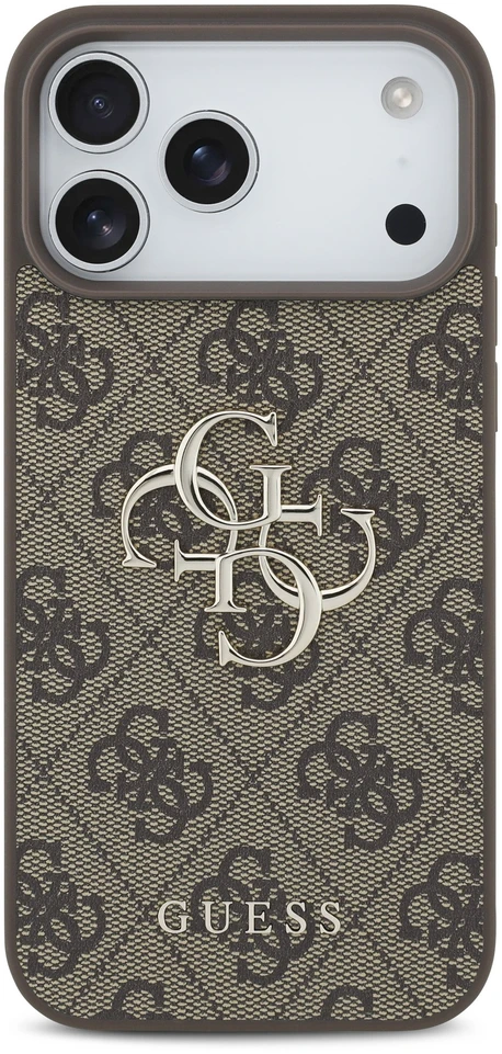 Dėklas Guess 4G Big Logo skirtas iPhone 18 Pro / iPhone 17 Pro Max ruda