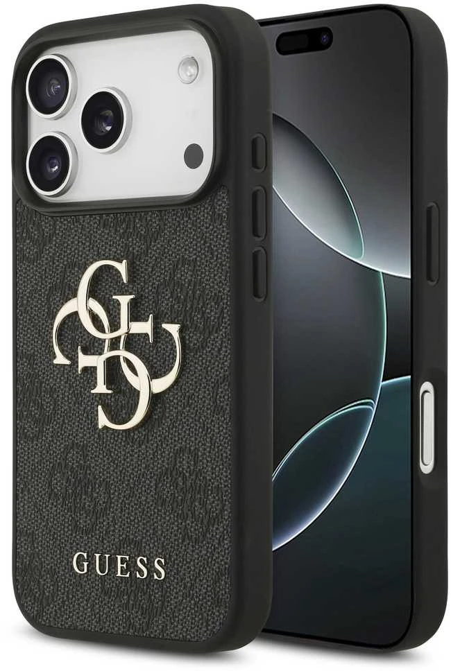 Dėklas Guess 4G Big Logo skirtas Apple iPhone 17 Pro juodos spalvos