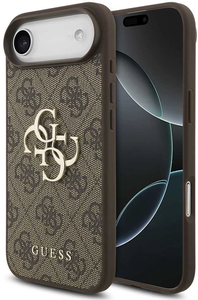 Dėklas Guess 4G Big Logo skirtas Apple iPhone 17 Air rudos spalvos