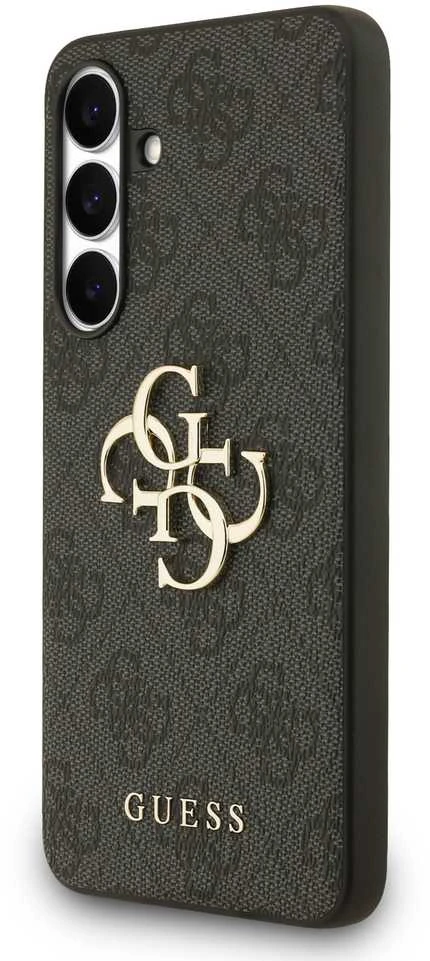 Guess Big 4G Classic Logo dėklas skirtas Samsung Galaxy S25 FE juodos spalvos