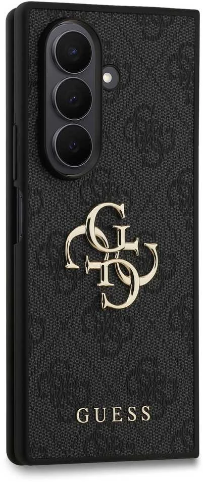 Guess PU 4G Metal Logo dėklas skirtas Samsung Galaxy Z Fold 7 pilkos spalvos