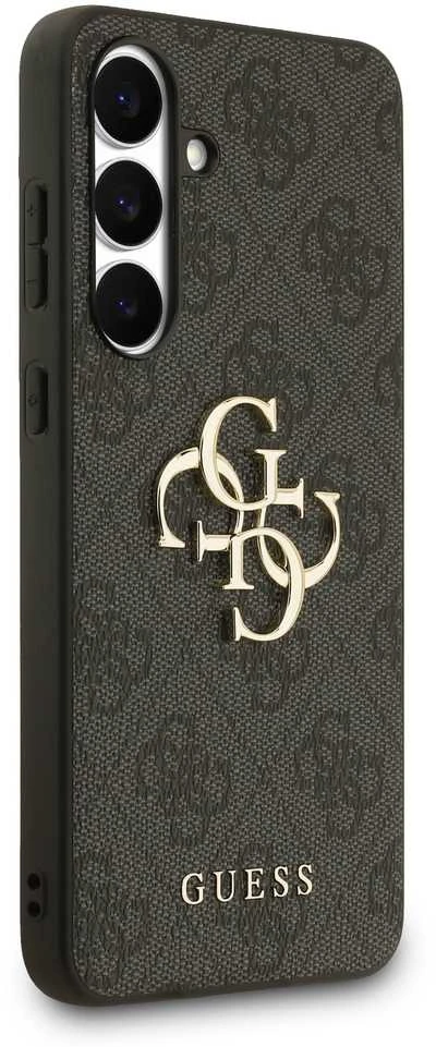 Guess Big 4G Classic Logo dėklas skirtas Samsung Galaxy S25 FE juodos spalvos