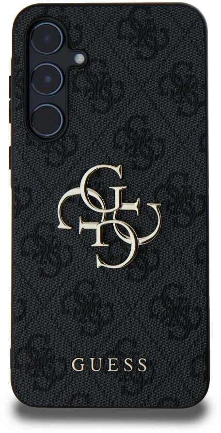 Guess 4G Big Metal Logo – dėklas skirtas samsung Galaxy A55 5G juodas