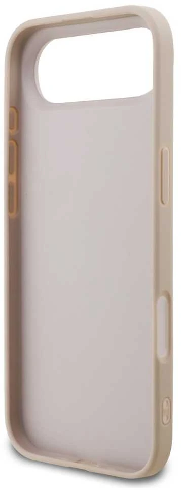 Dėklas Guess PU 4G Metal Logo Strap Case for Apple iPhone Air rožinės spalvos