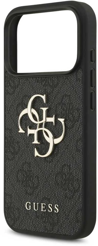 Guess 4G Strap 4G Classic Logo dėklas skirtas Apple iPhone 17 Pro juodos spalvos