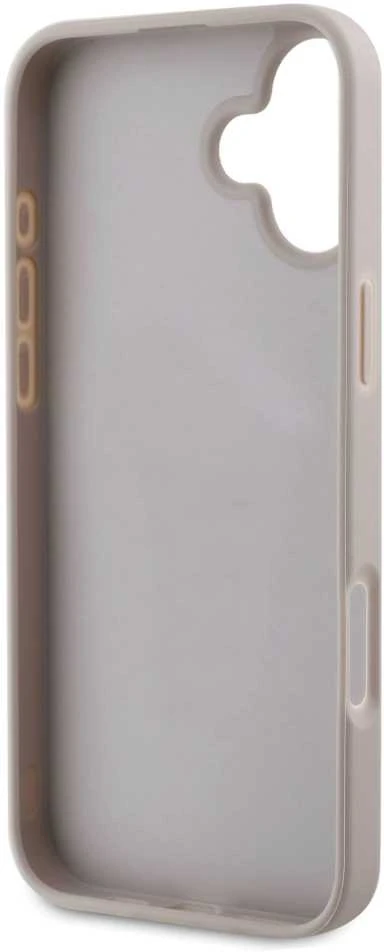 Guess GUHCP16SG4GLPI Apple iPhone 16 6.1″ rožinės spalvos harddėklas 4G Bottom Stripe